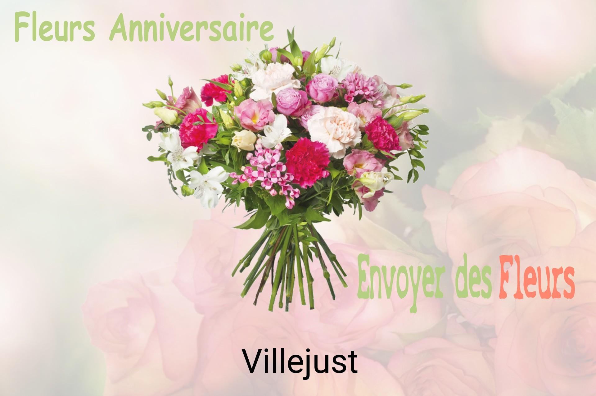 Bouquet de fleurs d’anniversaire livré à Villejust