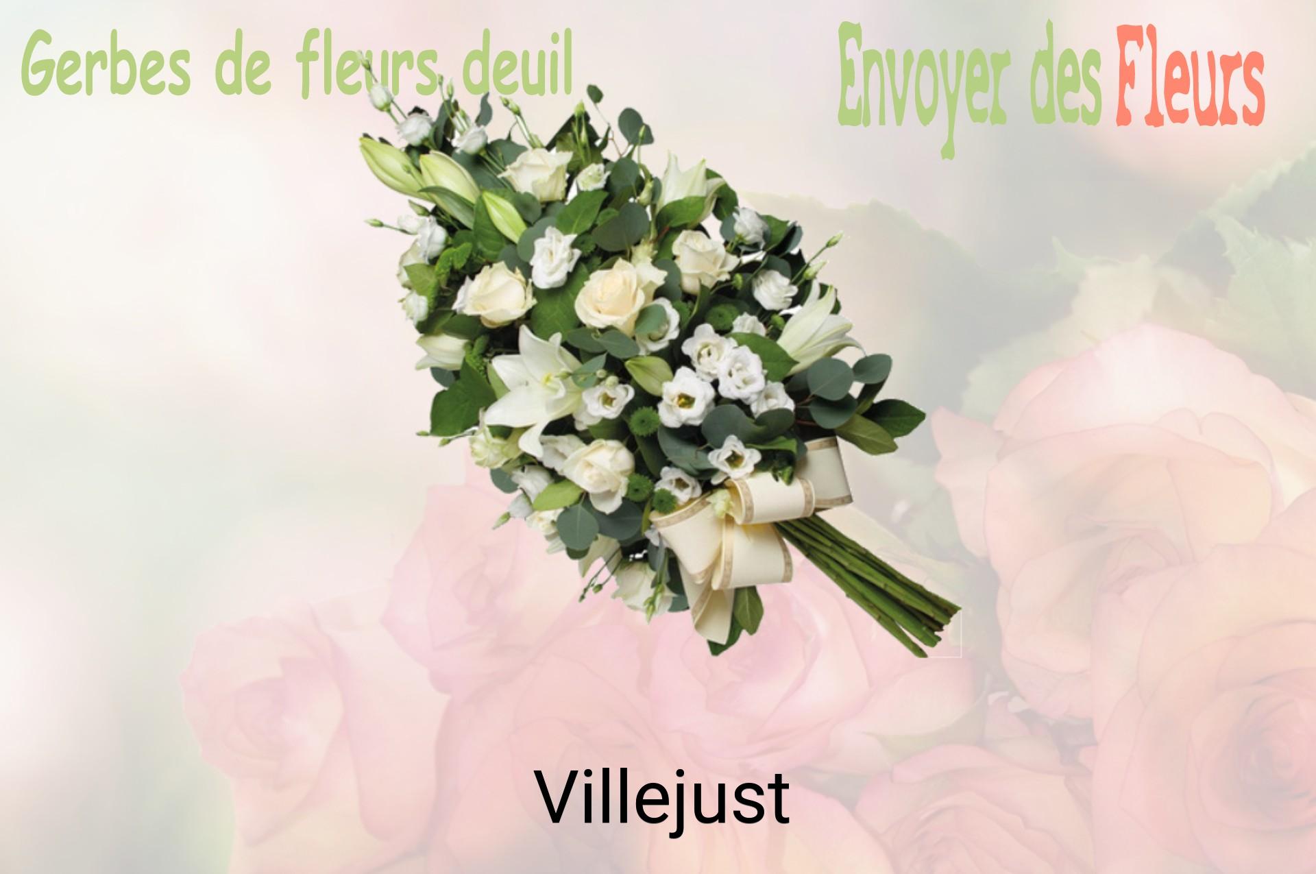 Gerbe de fleurs de deuil livrée à Villejust